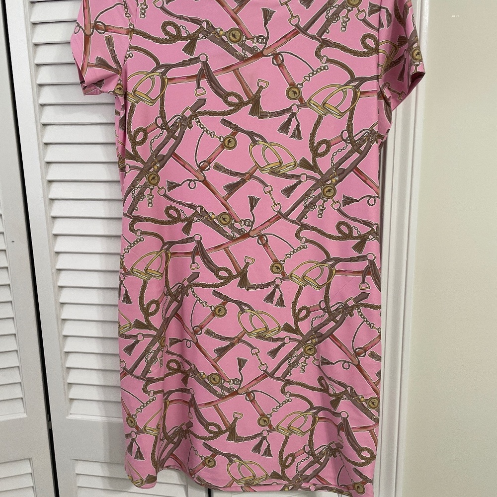 Polyester/elastene dress